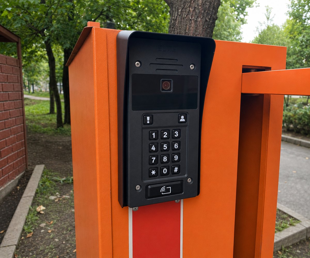 Вызывная панель на шлагбауме